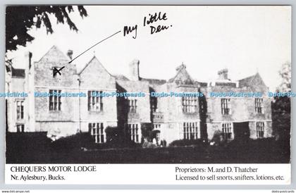 D301624 Chequers Motor Lodge Nr Aylesbury Anyone for Denis Whitehall Theatre Buc