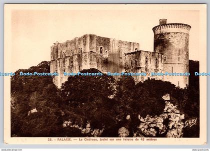 D302174 Falaise Le Chateau Juche sur une Falaise de 45 metres Vasnier