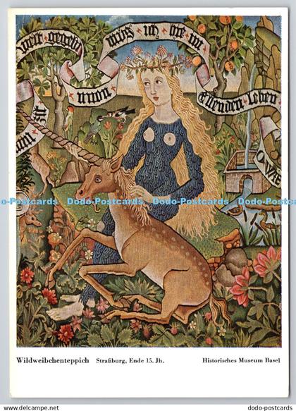 D304697 Wildweibchenteppich Strasburg Historisches Museum Basel