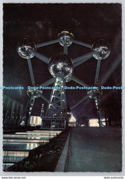 D306123 Atomium By night Belgium BEATIC Bruxelles Postcard