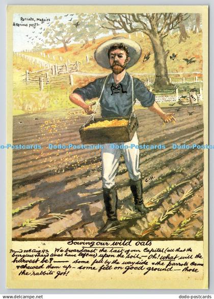 D306576 Charlie Hammond Sowing his wild oats in Australia 1893