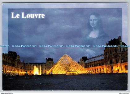 D310135 Le Louvre Le Palais du Louvre la Cour Napoleon et la Pyramide Etablissem