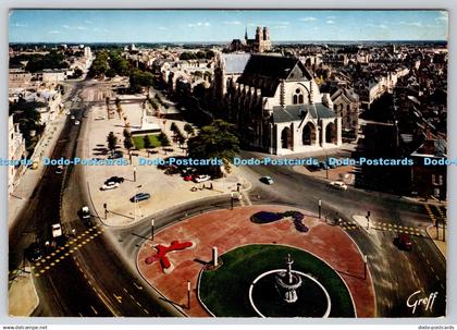 D312317 Orleans. Loiret. Place Gambetta. Eglise Saint Paterne. Greff. 1970