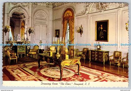 D312489 R. I. Newport. The Elms. Drawing Room. John M. Twomey. Newport. Curteich