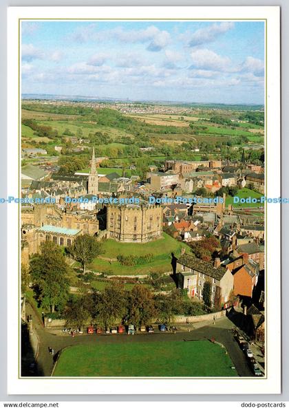 D312592 Durham Castle and City from Durham Cathedral Tower. Brian Gadsby. J. Art