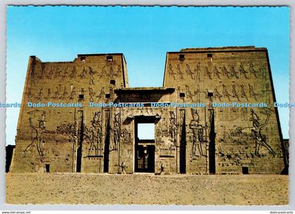 D315933 United Arab Republic. Egypt. Edfu. Great Pylon of Horus Temple. Kruger.