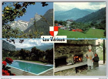 D317676 Switzerland. Valais. Les Verines. Chamoson. Postcard. Multi view