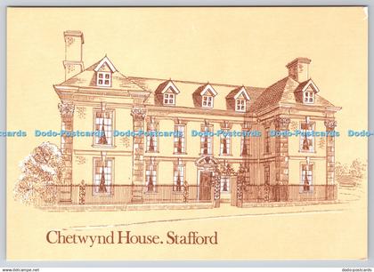 D319463 Stafford. Chetwynd House. Richard Brinsley Sheridan. Midlands Postal Boa