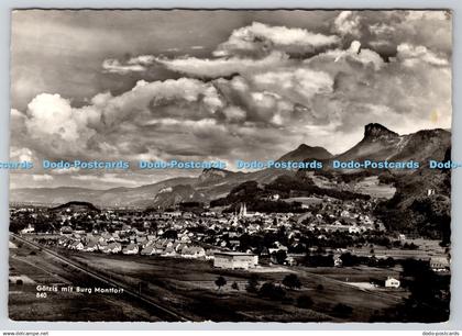 D320688 Gotzis Mit Burg Montfort. Branz