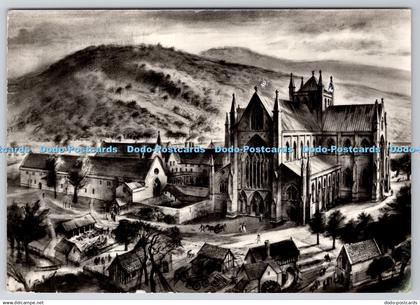 D327113 Tintern Abbey. Monmouthshire. Alan Sorrell. Crown