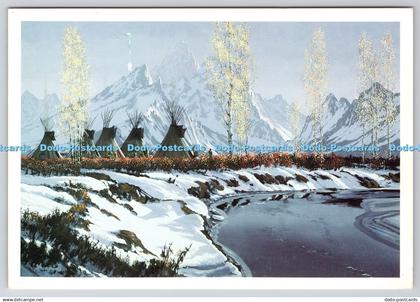 D328249 First snow. Roy Kerswill. Jackson Hole. PM Rock Springs WY. 1994