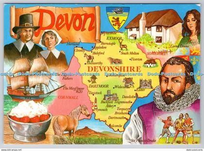 D328385 Devon. Postcard Collectors series. Murray King. Cornwall. Devon Characte
