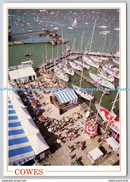 D330044 Isle of Wight. Cowes. Birds eye view of Cowes Marina. Patric Eden. J. Ar