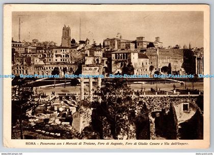 D332069 Roma. Panorama Con i Mercati di Traiano Foro di Augusto. Foro Di Giulio