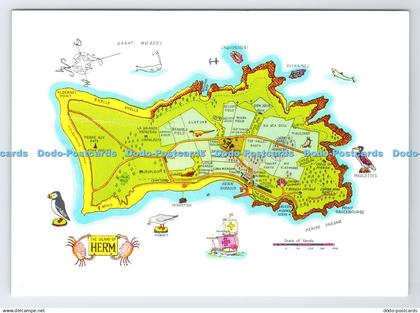 D336688 Herm. Map. The Tenant of Herm