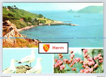 D336772 Herm. The White House Hotel and Herm Village Clustered Round the Island