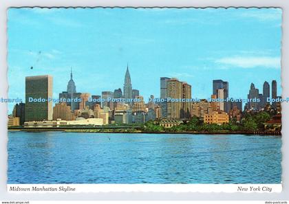 D339277 New York City. Midtown Manhattan Skyline. Manhattan Post Card. Dexter Pr
