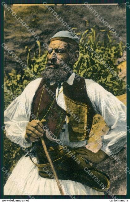 Grecia Greece Types Ethnic postcard cartolina MT0013