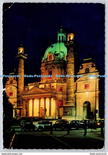 L366029 Vienna At Night St Charles Church