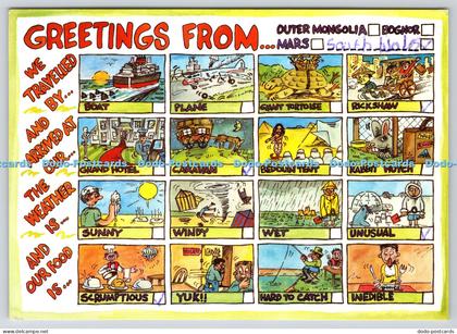 L372076 Greetings From Outer Mongolia Bognor Pembrokeshire Eye Postcards Port Li