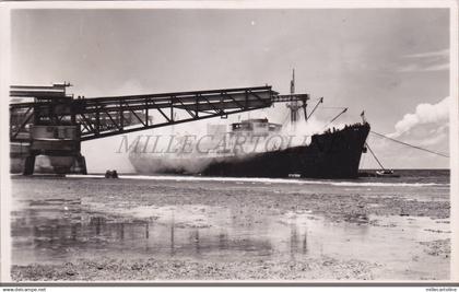 NAURU - Loading at the Canterlever, Photo Postcard 1952