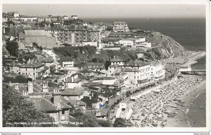 PC25417 Ventnor I. of W. Looking East from the Park. Nighs. Ventnor. No 5546. RP