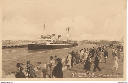 PC26987 Ostende Malle. Princesse Astrid. Ern. Thill