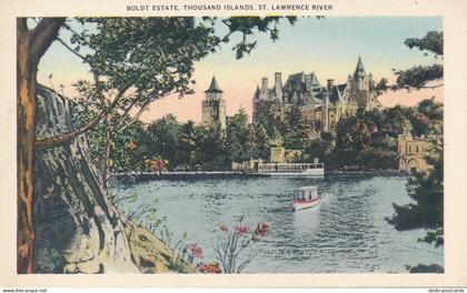 PC30424 Boldt Estate. Thousand Islands. St. Lawrence River. Valentine. Black