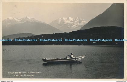 R011623 Thunersee mit Blumlisalp Lac de Thoune