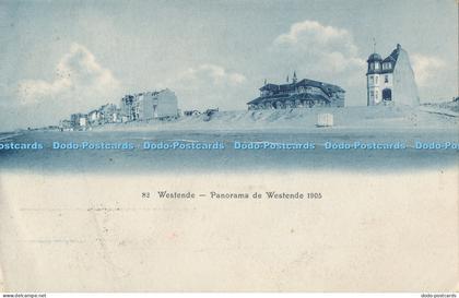 R011795 Westende Panorama de Westende 1905