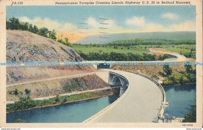 R013602 Pennsylvania Turnpike Crossing Lincoln Highway U S 30 in Bedford Narrows