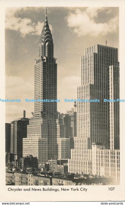 R017738 Chrysler and News Building New York City A Mainzer RP