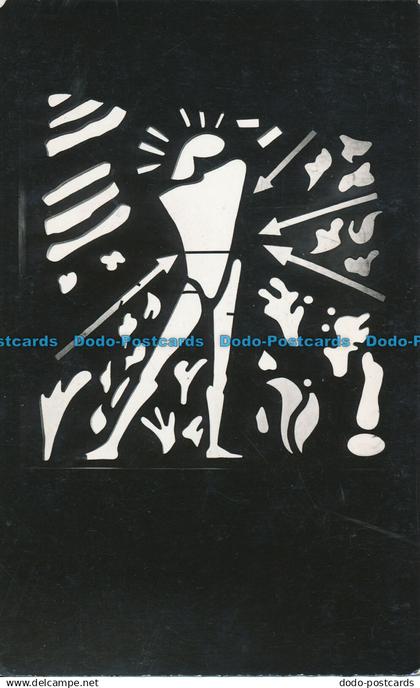 R020516 Eglise Saint Pierre Audinghen. Le Vitrail de Saint Sebastien. RP