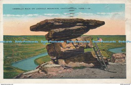 R036404 Umbrella Rock on Lookout Mountain. Chattanooga. Tenn. 1931