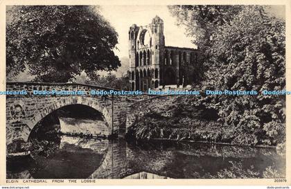 R039598 Elgin Cathedral from the Lossie Valentine