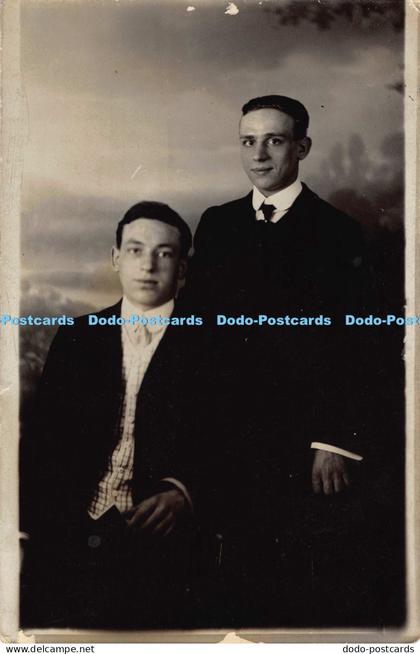 R039732 Old Postcard Two Mens