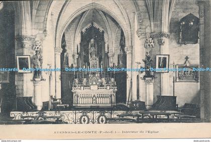 R047992 Avesnes le Comte Interieur de l Eglise D A Longuet