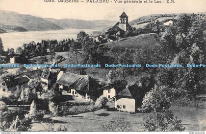 R052129 Dauphine Paladru Vue Generale et le Lac E R No 1035