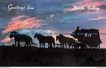 R054181 Greetings from Death Valley. Desert Sunset. H. Scott