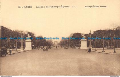 R060297 Paris. Champs Elysees Avenue. A. Leconte. No 10