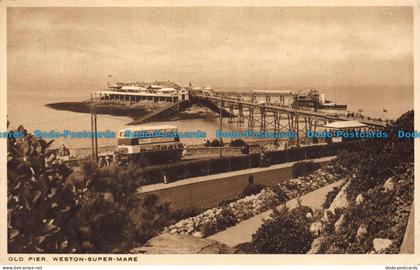 R108639 Old Pier. Weston Super Mare. 1938