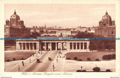 R131190 Wien I Ausseres Burgtor und Museen. P. Ledermann