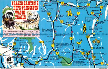R136032 Fraser Canyon and Hope Princeton Wagon Trails. Southern Interior. Lakesi