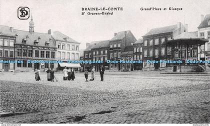 R220013 Braine Le Comte S Graven Brakel Grand Place et Kiosque S D 129 r Rogier