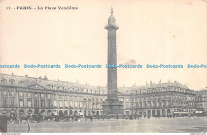 R266384 Paris 11 La Place Vendome Carte Postale