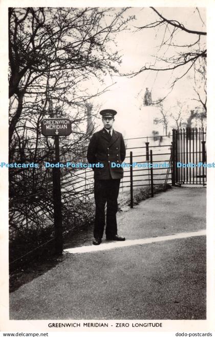 R270514 Greenwich Meridian Zero Longitude Sending You Greetings RP