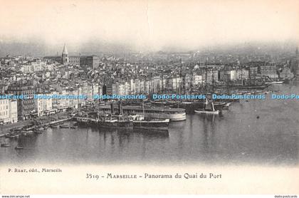 R293832 Marseille 3519 Panorama du Quai du Port P Ruat edit Marseille Carte Post