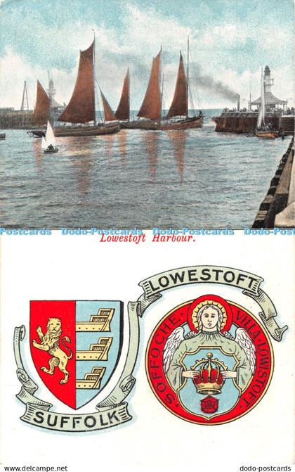 R321901 Suffolk Lowestoft Lowestoft Harbour Jarrold Series No 2069