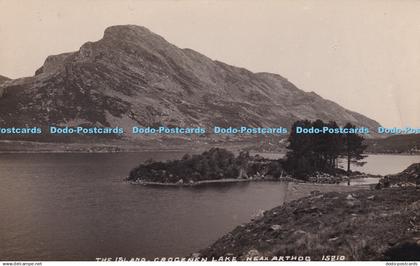R325616 The Island Crogenen Lake near Arthog George Real Photograph Series