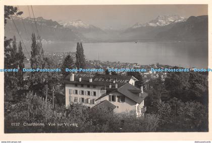 R329285 Chardonne Vue sur Vevey Phototypie